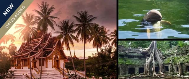 The Full Mekong, Four Country 21 Night Combo Cruise · Upstream